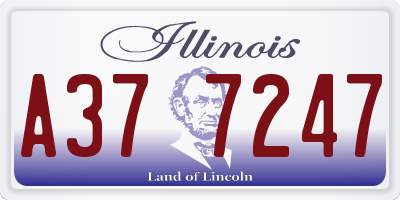 IL license plate A377247