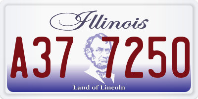 IL license plate A377250