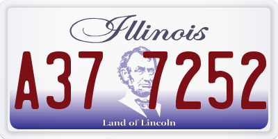 IL license plate A377252