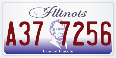 IL license plate A377256