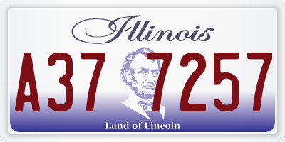 IL license plate A377257