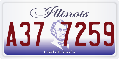 IL license plate A377259