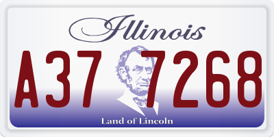 IL license plate A377268