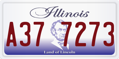 IL license plate A377273