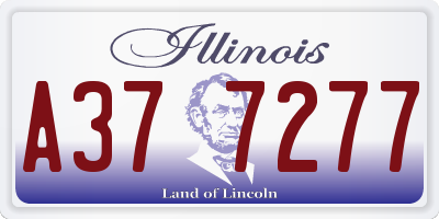 IL license plate A377277
