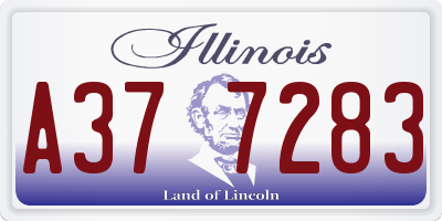 IL license plate A377283