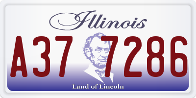 IL license plate A377286