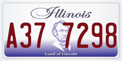 IL license plate A377298