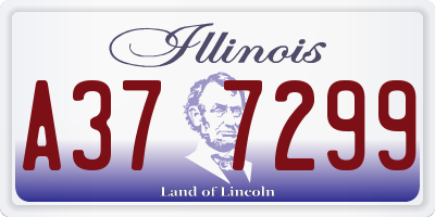 IL license plate A377299