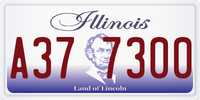 IL license plate A377300