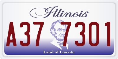 IL license plate A377301