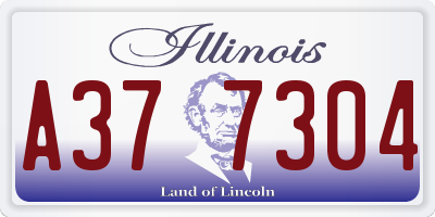 IL license plate A377304