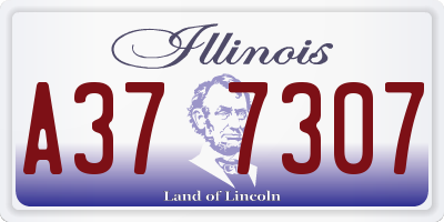 IL license plate A377307