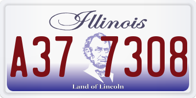 IL license plate A377308