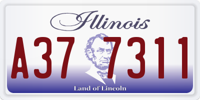 IL license plate A377311
