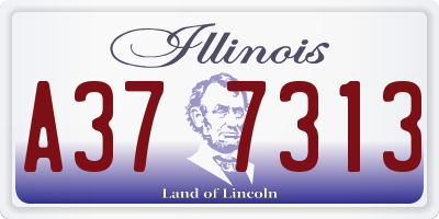 IL license plate A377313