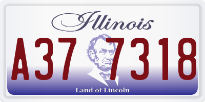 IL license plate A377318
