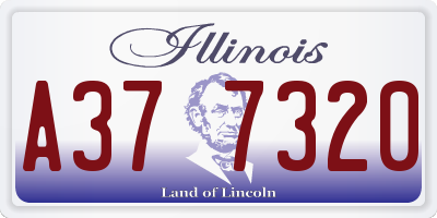 IL license plate A377320