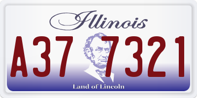 IL license plate A377321