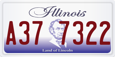 IL license plate A377322