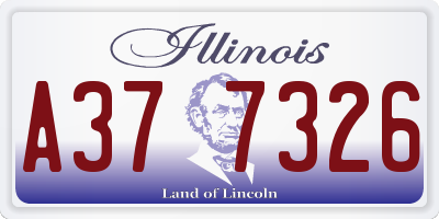 IL license plate A377326