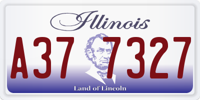 IL license plate A377327