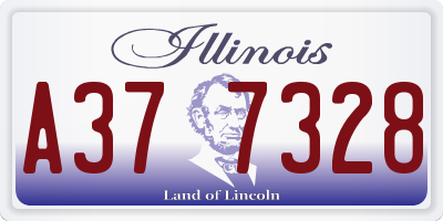 IL license plate A377328