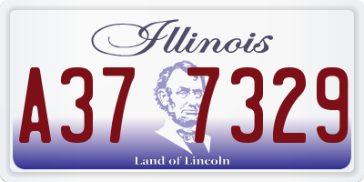 IL license plate A377329