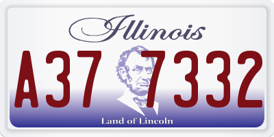 IL license plate A377332