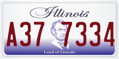IL license plate A377334