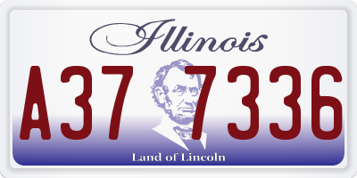 IL license plate A377336