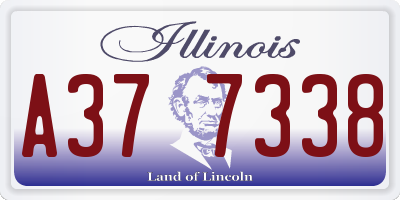 IL license plate A377338