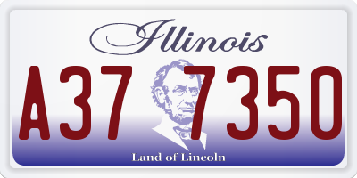 IL license plate A377350