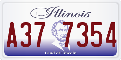 IL license plate A377354