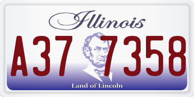 IL license plate A377358