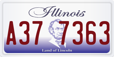 IL license plate A377363