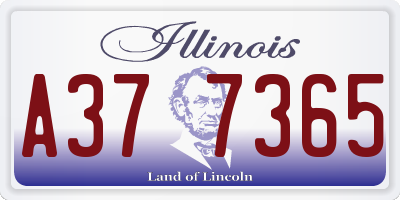 IL license plate A377365