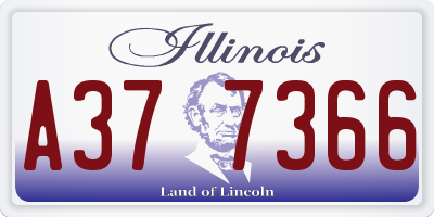 IL license plate A377366