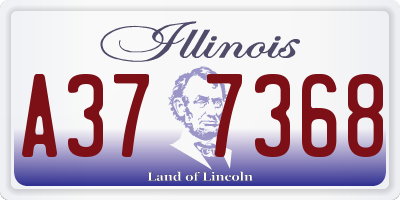 IL license plate A377368