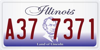IL license plate A377371