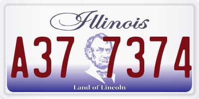 IL license plate A377374
