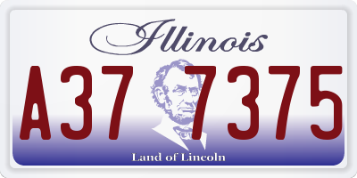 IL license plate A377375