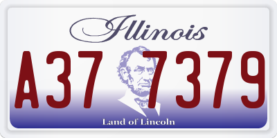 IL license plate A377379