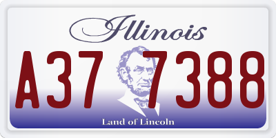 IL license plate A377388