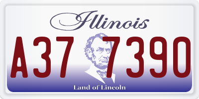 IL license plate A377390
