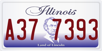 IL license plate A377393
