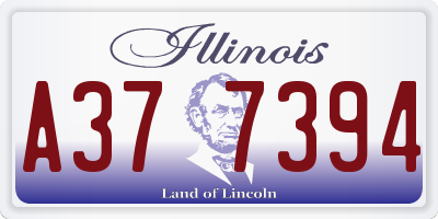 IL license plate A377394