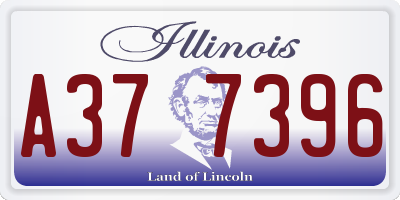 IL license plate A377396