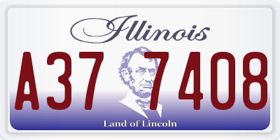 IL license plate A377408