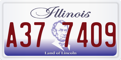 IL license plate A377409